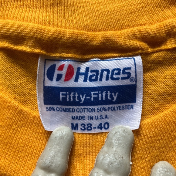 💀 SOLD 💀 Vintage 80s 1987 Topsfield Fall Foliage Classic Single Stitch Tee ~ M - Picture 8 of 8